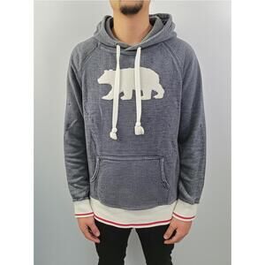 Little Blue House Hoodie Mens Size‎ M Charcoal Grey Pullover Bear Graphic Casual